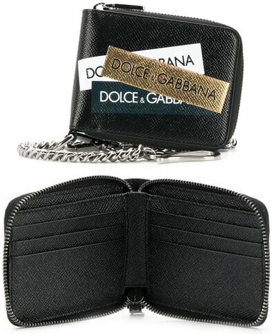 楽天市場 Dolce Gabbana D Gドルチェ ガッバーナウォレットチェーン付きラウンドファスナー折り財布メンズ 札入れ付き二つ折り財布ホワイト ゴールド ブラックロゴプリント ドーフィンカーフレザードルガバ ラウンドジップ 8v038bk Kaminorth