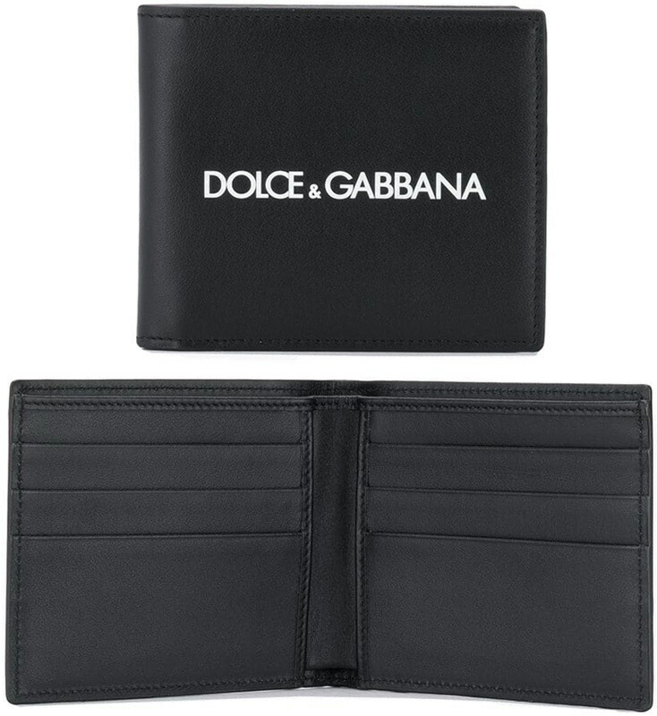 【美品】DOLCE & GABBANA ブラックレザー 二つ折り財布　箱無し imgrc0093591142.jpg