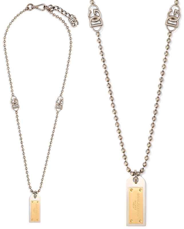 楽天市場】DOLCE&GABBANA D&G ペンダントネックレスブラック型