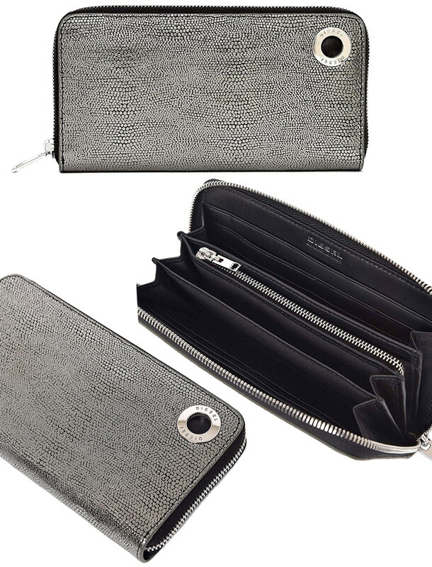 極美品 DIESEL ALLIUM お財布ポーチショルダー 長財布 レザー 黒 楽天市場】DIESEL ディーゼル フロントポケットポーチショルダー