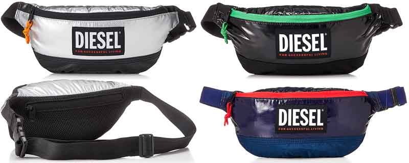 新品　DIESEL ウエストポーチ デニム ブランドロゴ ヒップバッグ 楽天市場】DIESEL ディーゼル ボディーバッグ ブラックホワイト