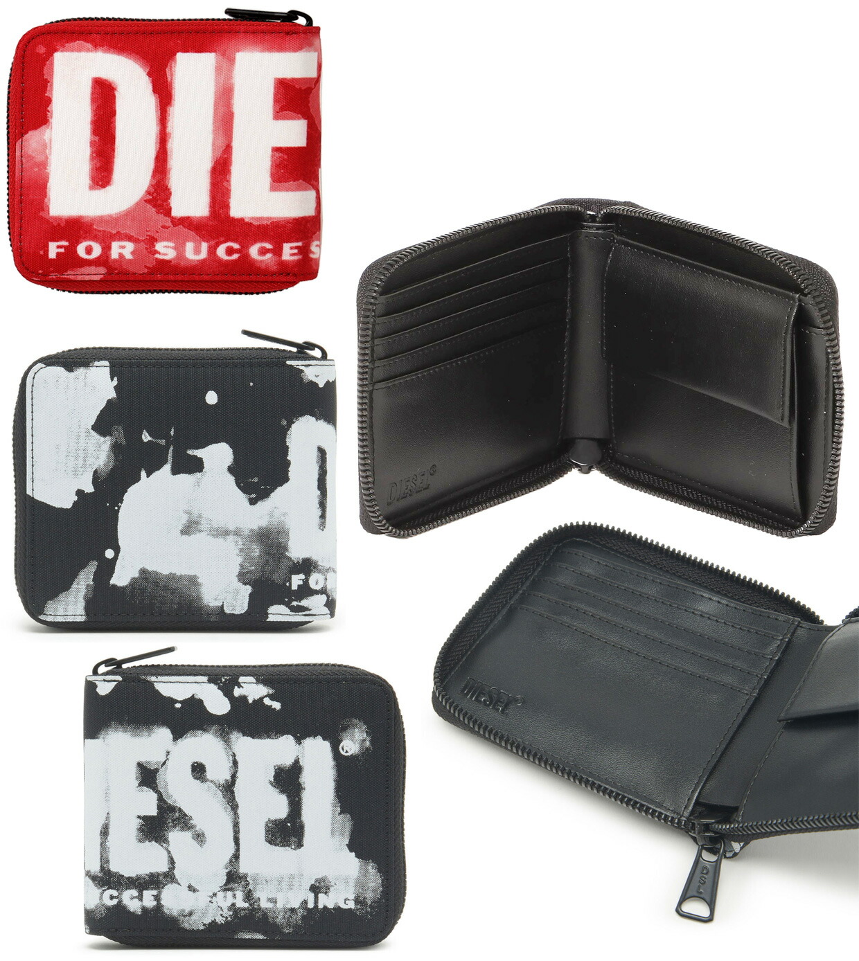 ★未使用★ディーゼル ジップウォレット ラウンド エンボス ロゴ 現行 コイン 楽天市場】DIESEL ディーゼル ファスナーに技ありレタリングロゴ