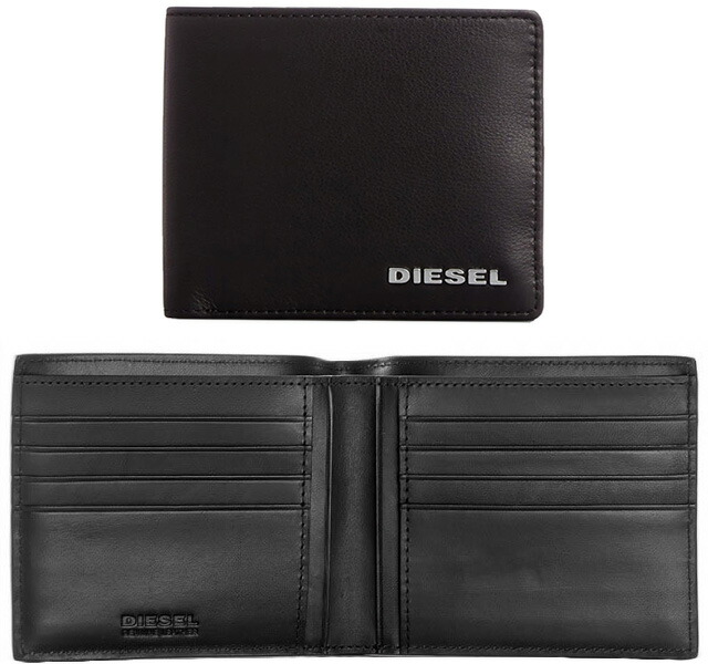 楽天市場】DIESEL ディーゼル プリントロゴ小銭入れ付き二つ折り財布