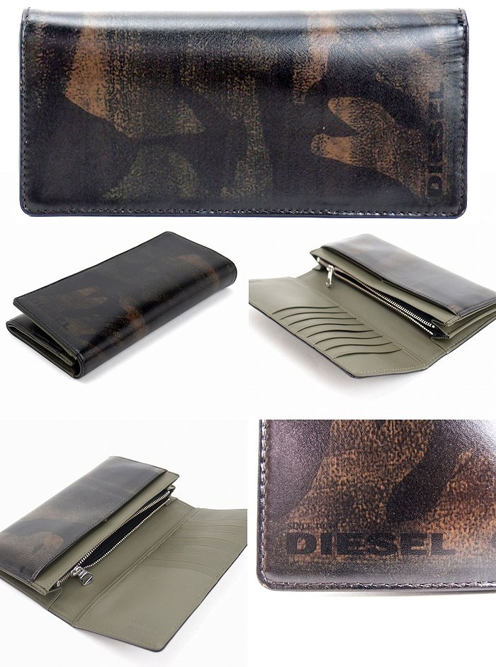 DIESEL ディーゼル 長財布 メンズ ウォレット ブレイブマン DIESEL ディーゼル 長財布 ロングウォレット メンズ レザー