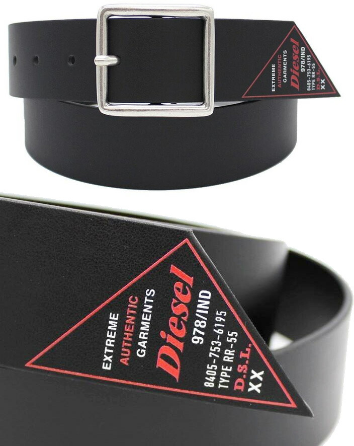 楽天市場】DIESEL ディーゼル ベルトメンズ オールブラック