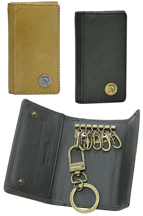 新品・箱無し価格　DIESEL キーケース レザー 6連 キーリング付き 新品・箱無し価格 DIESEL キーケース レザー 6連 キーリング付き