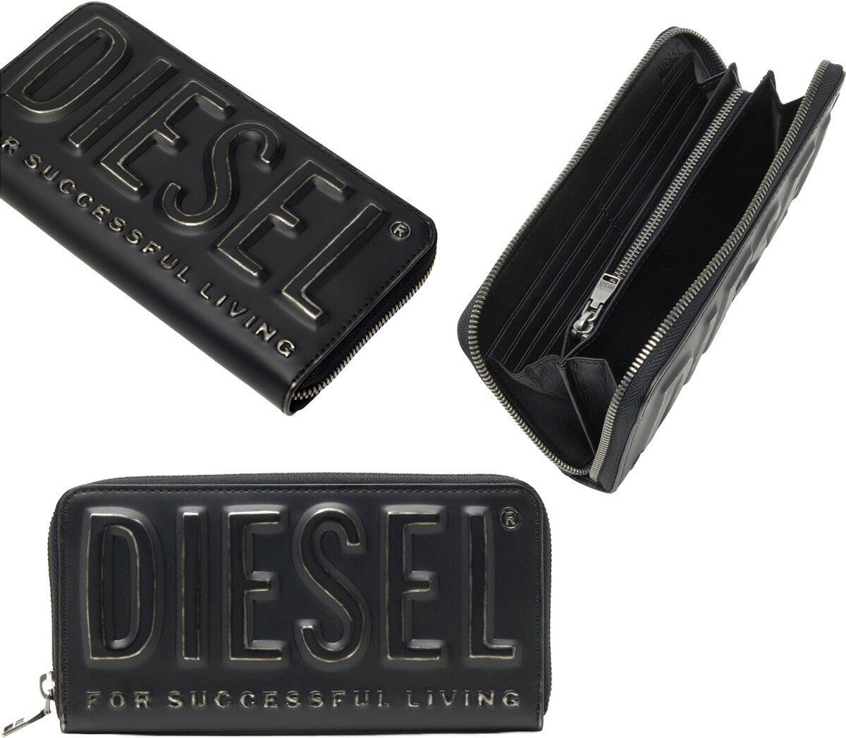 楽天市場】DIESEL ディーゼル 小銭入れ付きラウンドファスナー長