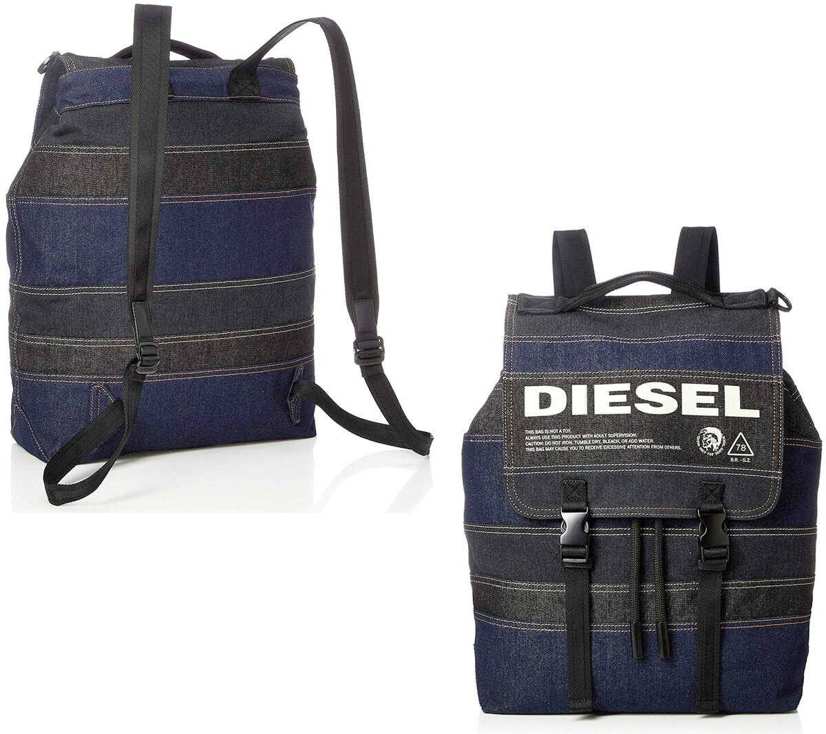特価　ディーゼル　DIESEL　レザーリュック　モヒカン【大容量】 楽天市場】DIESEL リュックサックディーゼル デイバッグ バック