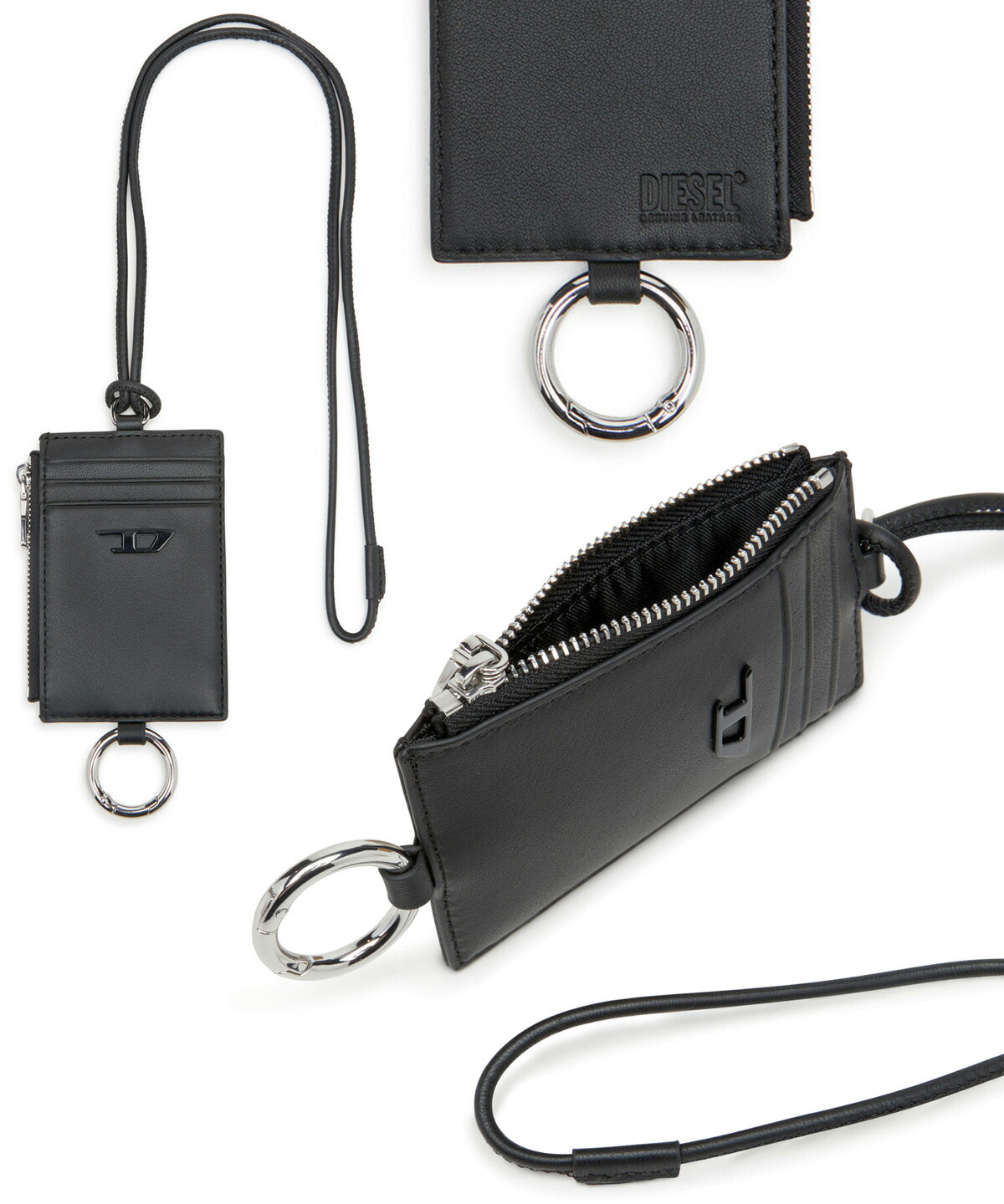 新品　DIESEL ディーゼル　ファスナー　小銭入れ　ケース　ネイビー ディーゼル DIESEL 小銭入れ X06642 P3043 H0999 JAPAROUND WALLET