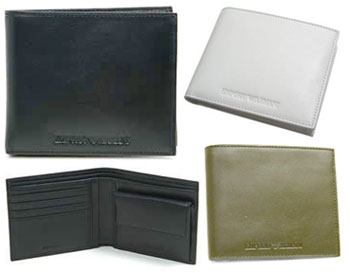EMPORIO ARMANI 御釣り入れ付き添い人２つ折り札入れ\u003cBR\u003eメンズ エンポリオアルマーニ ワンポイント 立体3Dトツロゴ グレインレザー\u003cBR\u003eエンボスロゴ 黒いこと カーキ 白いこと  米国海軍 なめし革\u003cBR\u003e80001NEROBLACK80004KH80012BIANCOWHITE\u003cBR\u003eさいふ サイフ 新品未当て嵌める 【中古】 メンズ財布-財布・ケース
