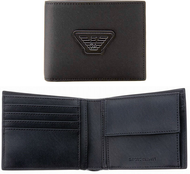 楽天市場】EMPORIO ARMANI エンポリオアルマーニ 二つ折財布（小銭入れ