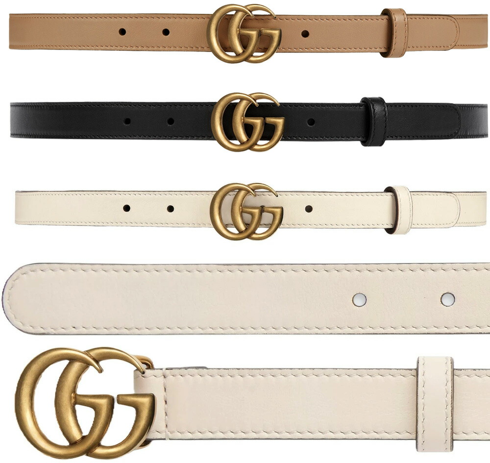 GUCCI グッチ ベルト ロゴ ホワイトシルバー金具 細ベルト 正規品 GUCCI グッチホワイト GGロゴバックル ベルト 白ベルト サイズ95
