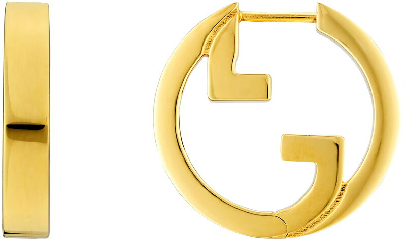 楽天市場】GUCCI グッチ レディース フープピアスジオメトリック