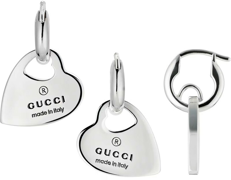 楽天市場】GUCCI グッチ レディース フープピアスジオメトリック