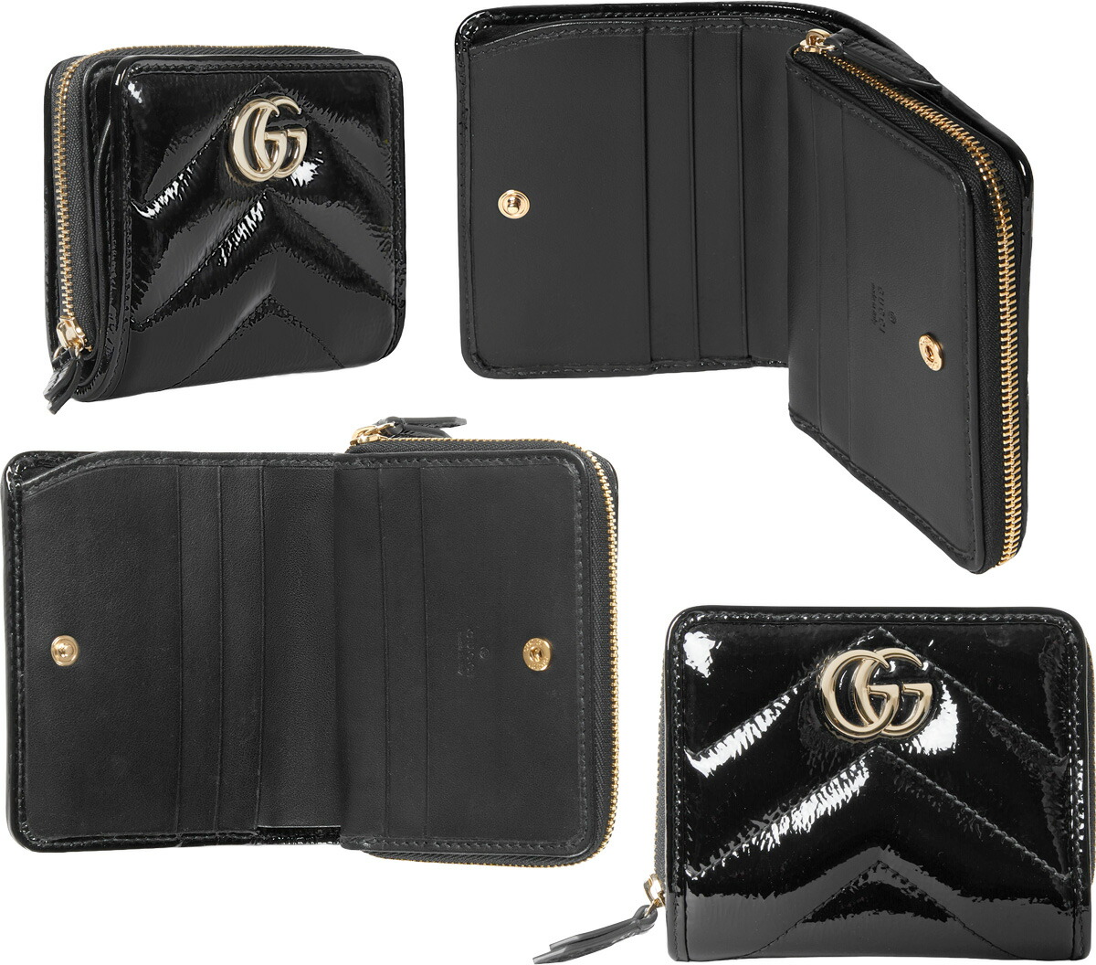 グッチ 長財布 タイガー GG スプリーム ラウンドジップ 黒 未使用級】GUCCI 長財布 ラウンドジップ タイガー GGスプリーム 黒