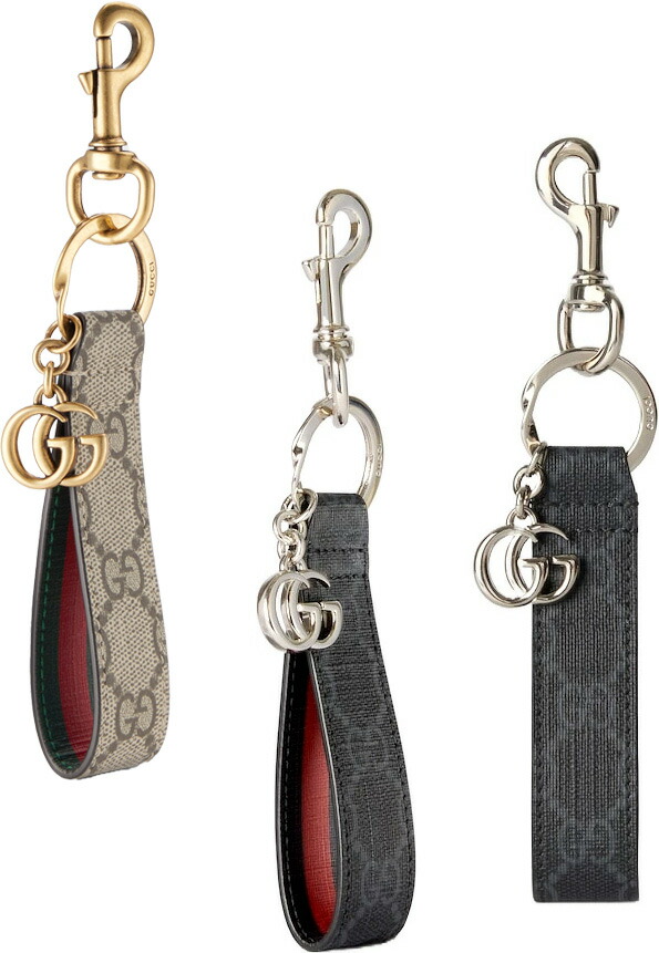 楽天市場】GUCCI グッチ キーホルダーダブルGロゴ ウェブ