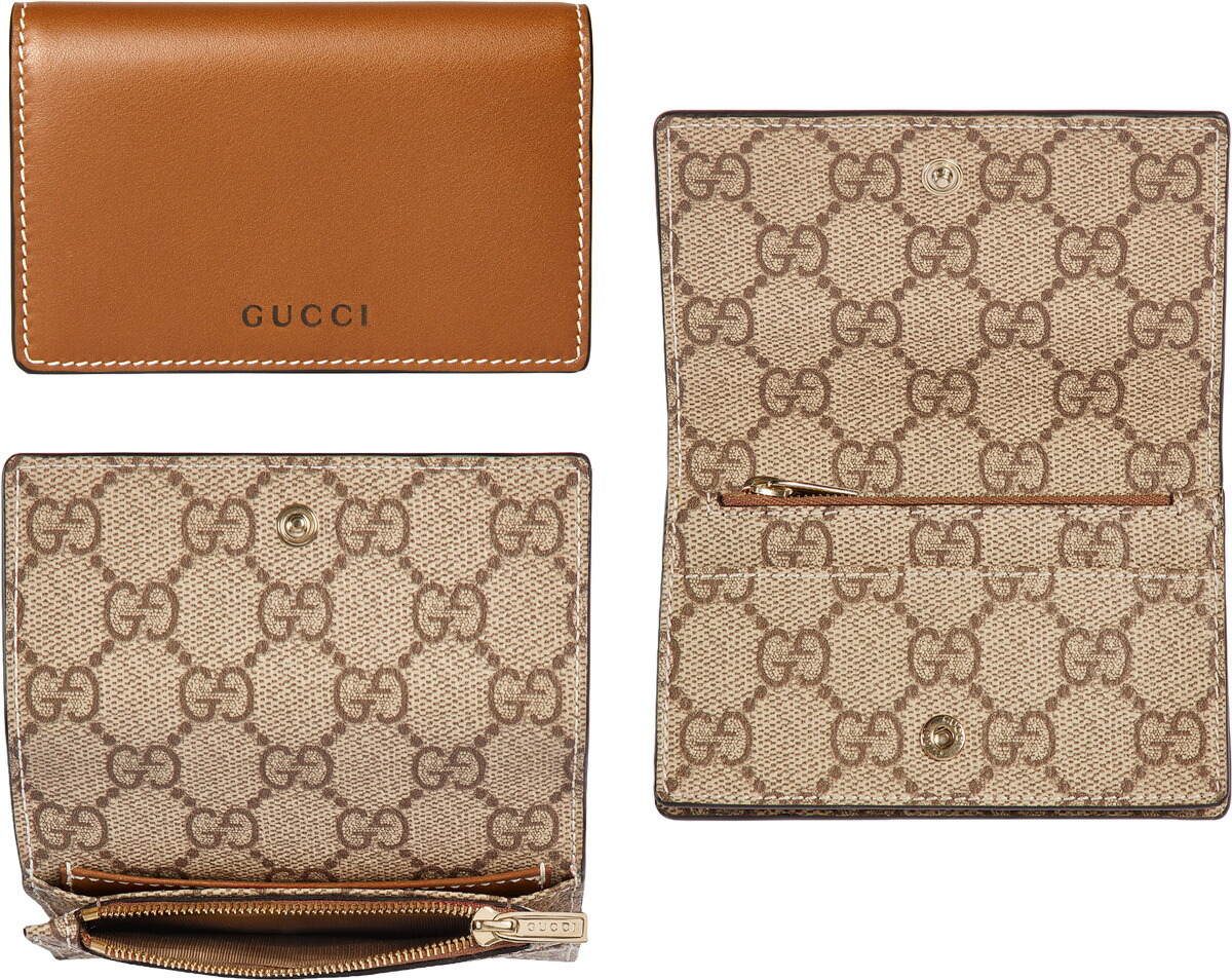 GUCCI 黒 ダークブルー　レザー 名刺入れ GGロゴ GUCCI / グッチ 名刺入れ チンギアーレ イタリア産 イノシシ革