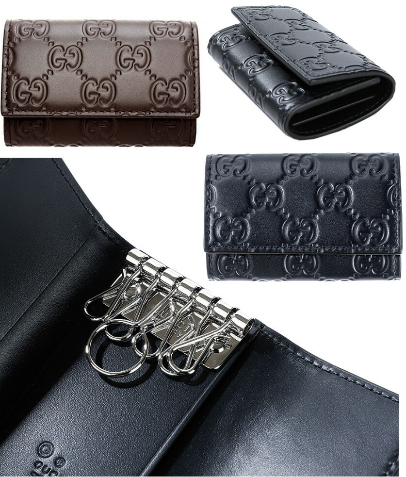 楽天市場】GUCCI グッチ6連キーケースグッチシマ GG柄