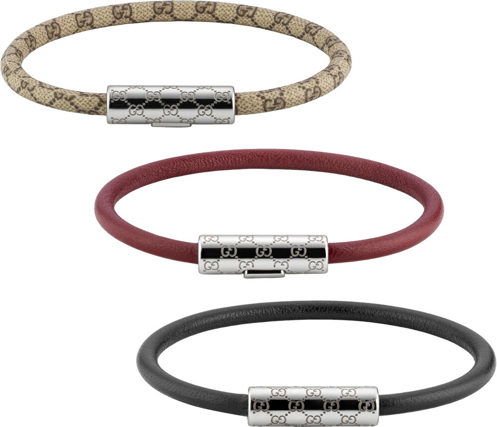 楽天市場】GUCCI グッチ レディース レザーブレスレットインター