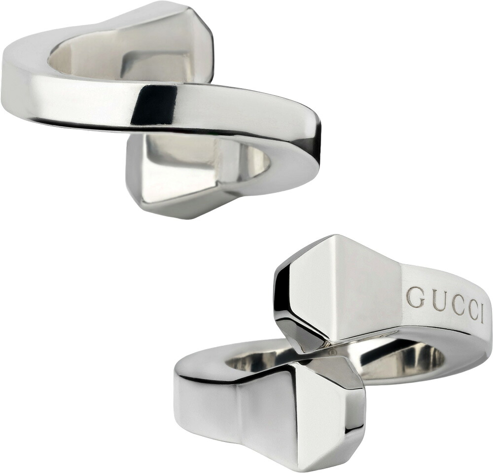 GUCCI グッチ 指環 レディース メンズ ロゴタイプ目じるし輪っか\u003cBR\u003e食刻GUCCIロゴタイプ コントラリエリング\u003cBR\u003eグッチキオードスターリングシルバーリング 有りの実輪っかとしてもオススメ\u003cBR\u003e馬に馬沓をとり備えるする際に使われる釘SILVER JEWELLERY CHIODO BAND RING 0818SL