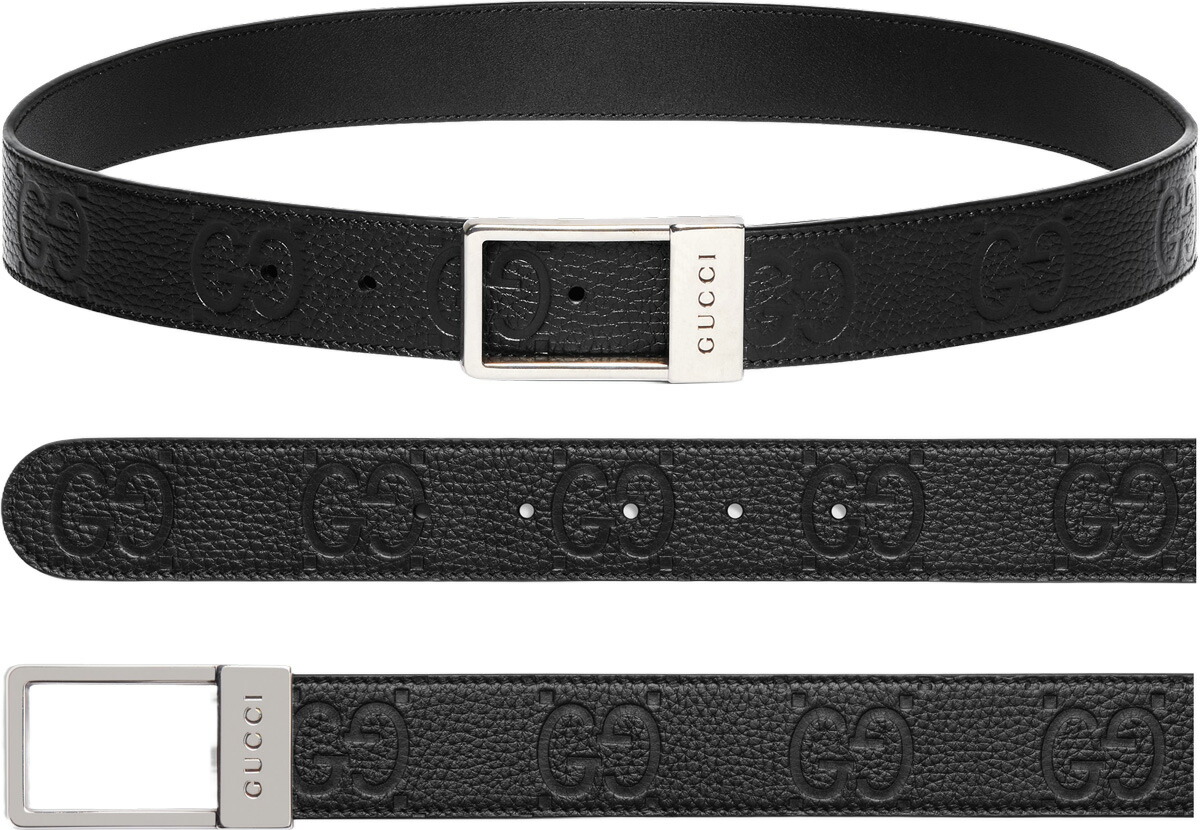 楽天市場】GUCCI グッチ メンズリバーシブル レザーベルト