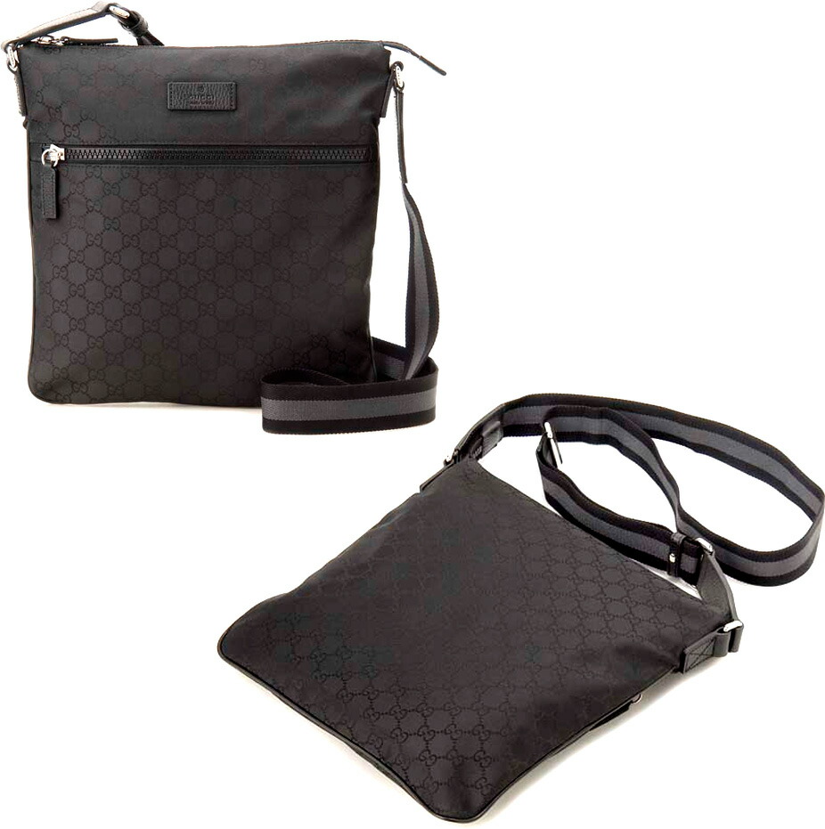 GUCCI ショルダーバッグ ナイロン GG レザー サコッシュ ロゴ 斜め掛け 楽天市場】GUCCI グッチ GGナイロン ショルダーバッグ