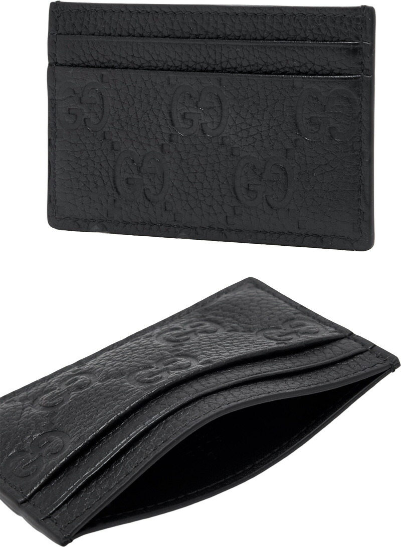 GUCCI メンズ　GGエンボス　お札とカード専用財布　ダークネイビー Amazon | [グッチ] 財布 マネークリップ 札ばさみ 二つ折り財布