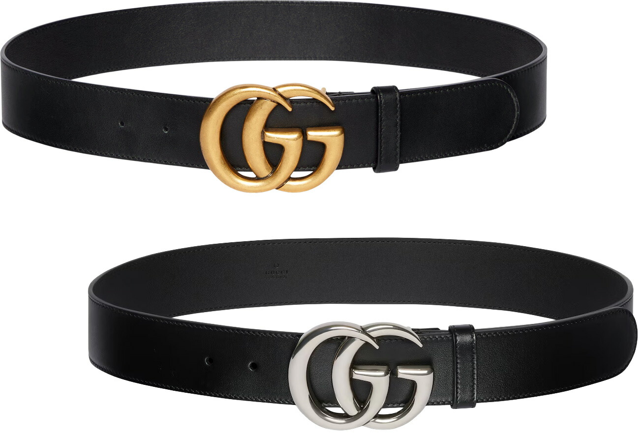 楽天市場】GUCCI グッチ レディースレザーベルトゴールドダブルG