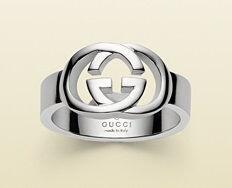 GUCCI グッチ シルバーリング チェーンリング ペアリング プレート GUCCI グッチ シルバーリング チェーンリング ペアリング プレート