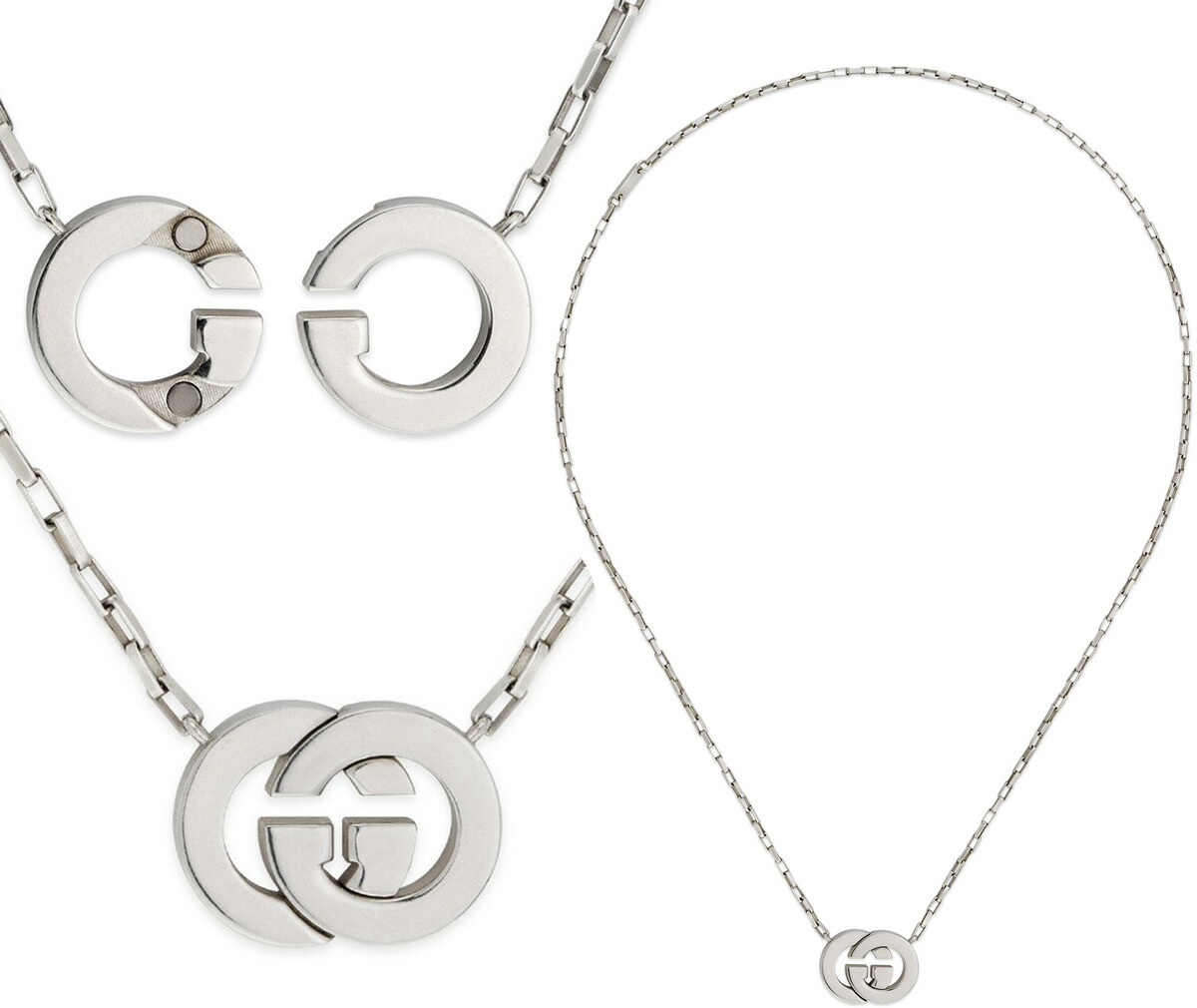 楽天市場】GUCCI グッチ バンブーペンダントネックレスロゴ刻印