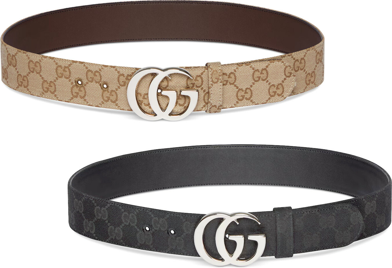 GUCCI レザーベルト Amazon | [グッチ] ダブルG バックル レザーベルト レディース 65cm