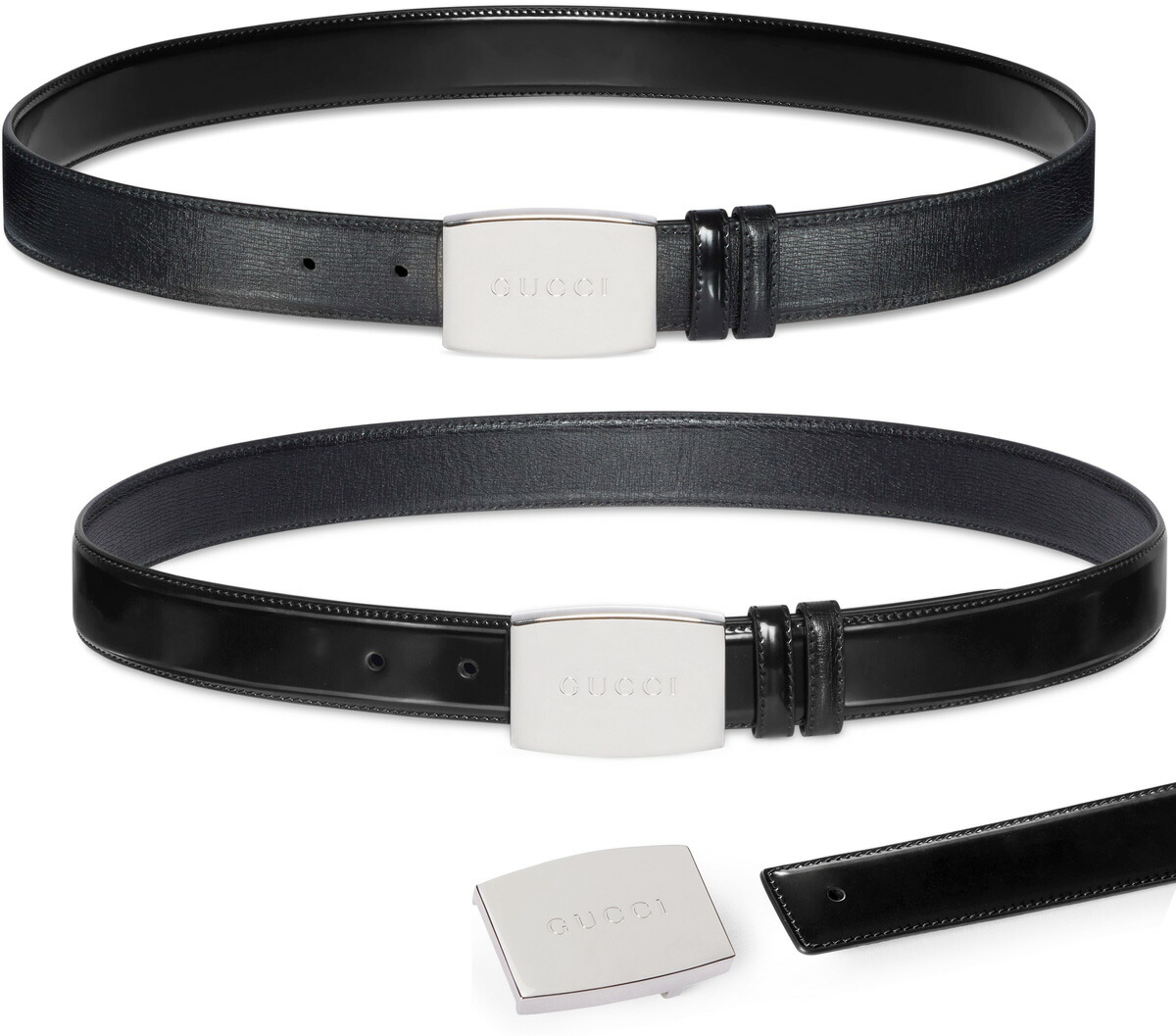 楽天市場】GUCCI グッチ レディースレザーベルト ホワイト ブラック