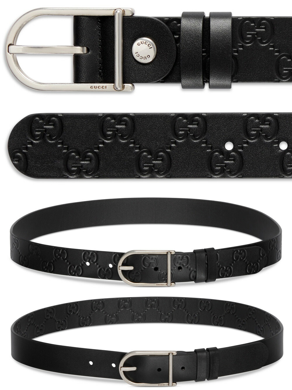 楽天市場】GUCCI グッチ レディース メンズ レザーベルトダブルG