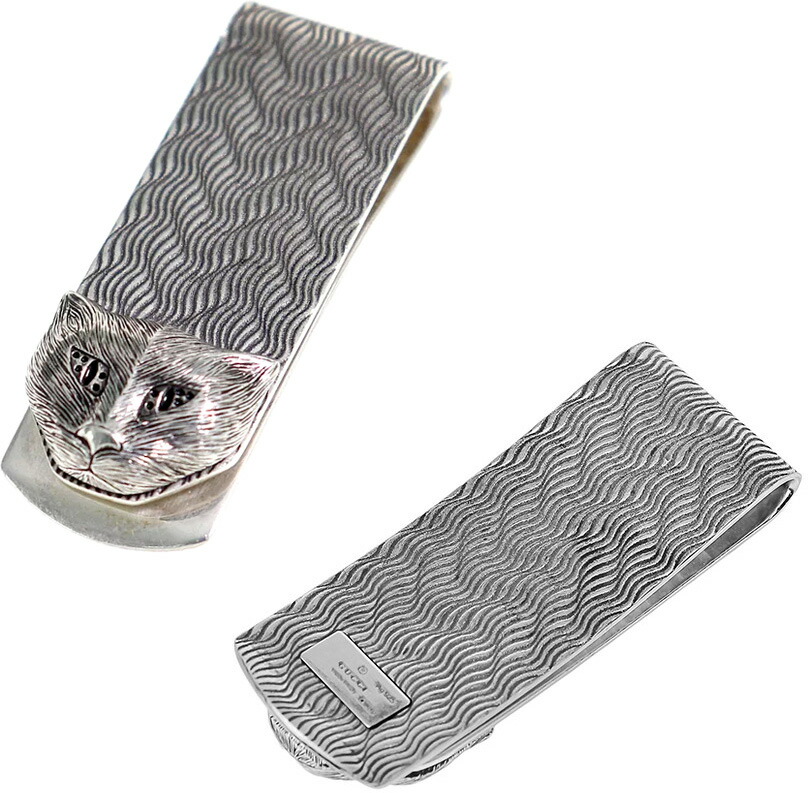 楽天市場】GUCCI グッチ マネークリップ3Dビー 刻印ロゴタイガー