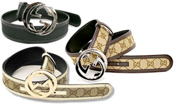 brown and black gucci belt