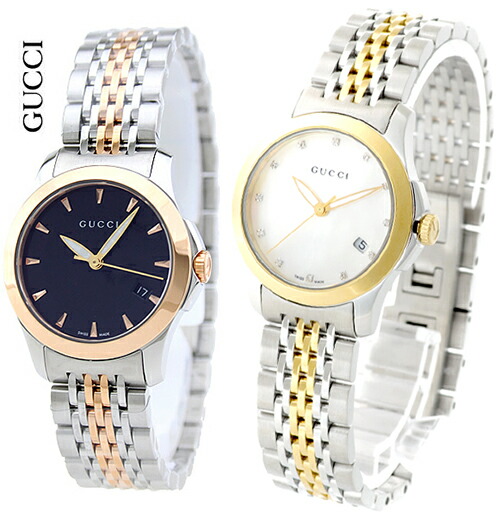 GUCCI Gucci watch date display with analog ladies watch G timeless collection Watch Gold / Silver stress belt black dial dress watch G,Timeless