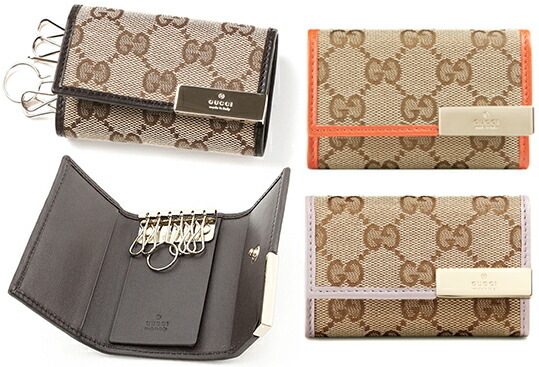 楽天市場】GUCCI グッチ6連キーケースGGロゴ 刻印ロゴキーリングGG