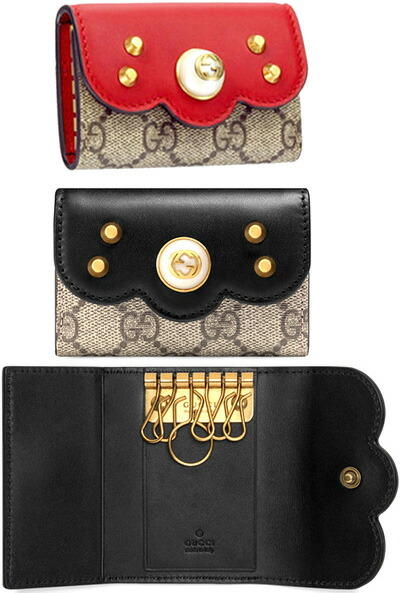 楽天市場】GUCCI グッチ 6連キーケース蜂ロゴ 型押しカーフレザー ...