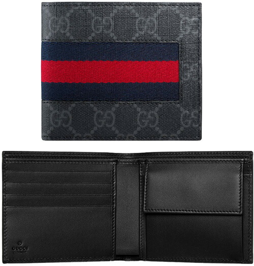楽天市場】GUCCI グッチ メンズ小銭入れ付き2つ折り財布GG