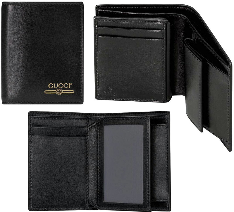 箱付き　美品　グッチ　折財布　インプリメ　レザー　小銭入れ　札入れ　ブラック 楽天市場】GUCCI グッチ小銭入れ付き二つ折り財布パイソンレザー