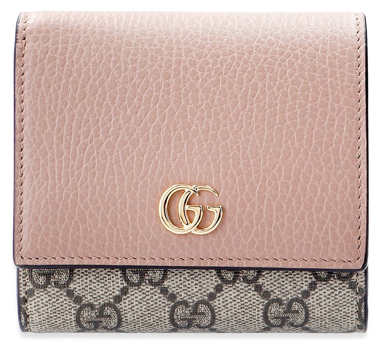 新品 GUCCI グッチ 2つ折り財布 ウォレット GGマーモント チェリー 苺