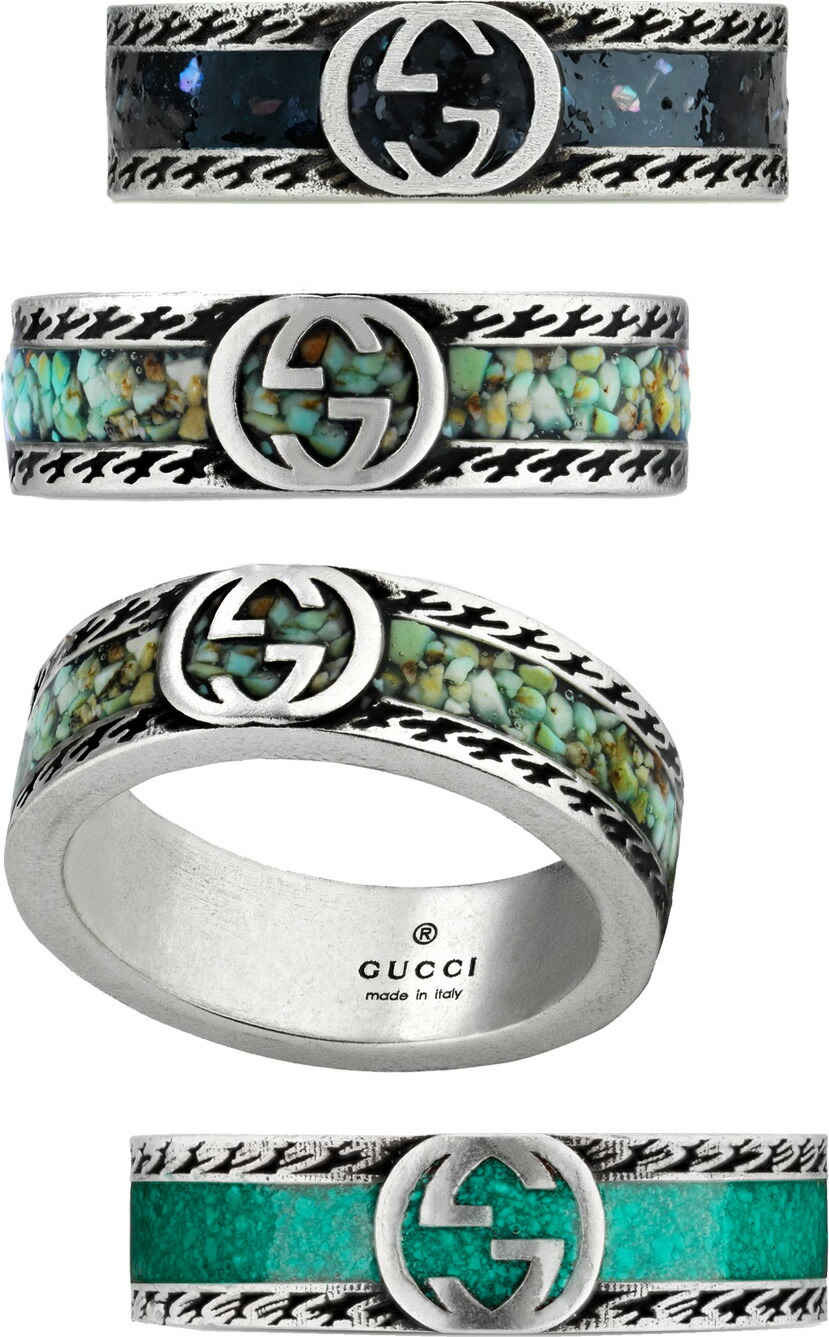 楽天市場】GUCCI RINGグッチ リング スターリングシルバーGGアイコン