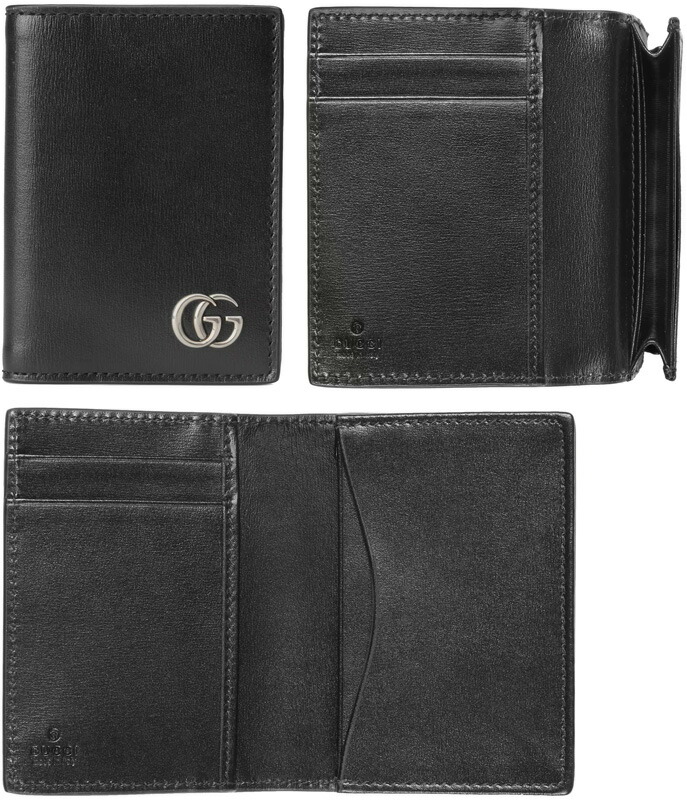 人気　グッチ　折り財布　レザー　ブラック　シェリーライン　フラップ　エンボスロゴ GUCCI （新品・未使用品）グッチ ウェブ シェリーライン 二つ折り財布