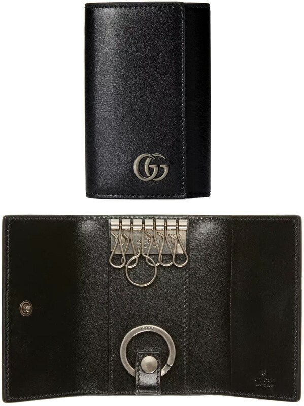 楽天市場】GUCCI グッチロゴ刻印キーリング付き6連キーケース