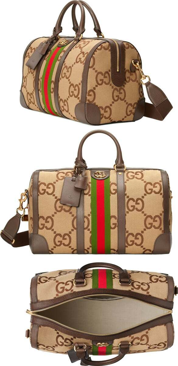 GUCCI グッチ ボストンバッグゴールドダブルGロゴ カバン トラベル