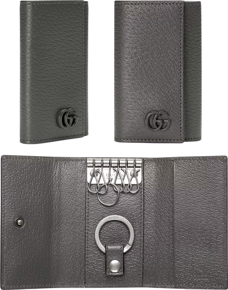 楽天市場】GUCCI グッチ6連キーケースGGロゴ 刻印ロゴキーリングGG