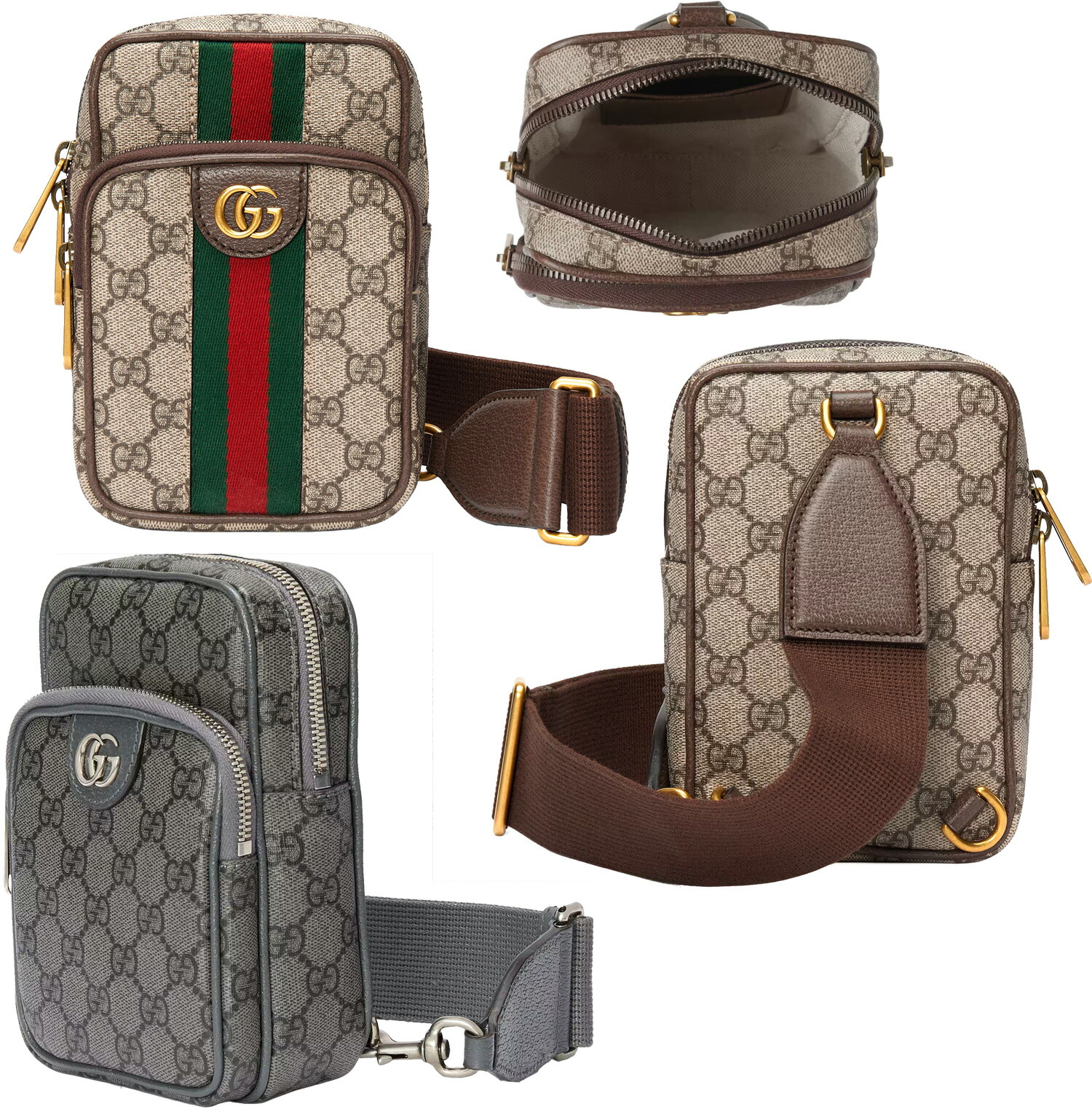 楽天市場】GUCCI グッチ ダブルGロゴミニメッセンジャーバッグ