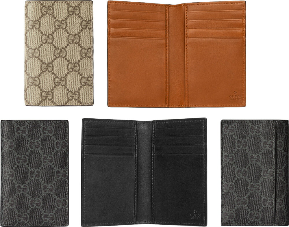 GUCCI グッチ メンズ レディース二つ折りクレディットカード容れもの\u003cBR\u003eエンボスロゴ GG柄コーティングキャンバスコーティングファブリック 黒いこと ベージュダークグレー 赤銅色GG表象ロゴタイプ\u003cBR\u003eGG帆布 FAD6M10009786BEBR