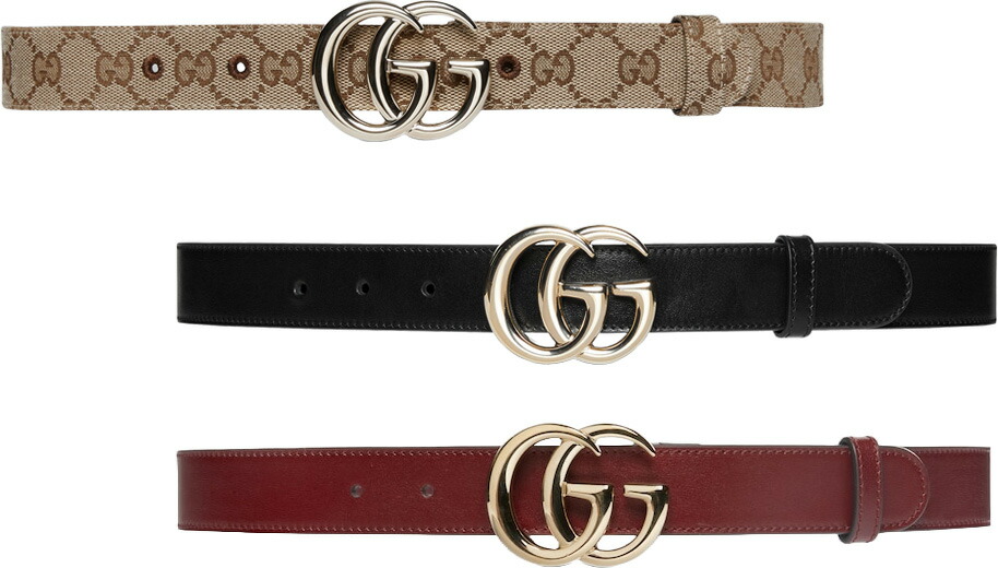 楽天市場】グッチ GUCCI ダブルG バックル レザーベルト