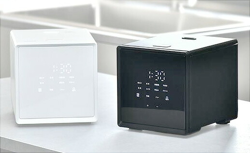 おしゃれデザイン家電 キュービッククッカー一人暮らしにぴったりの炊飯器 新生活の贈り物に0.5号炊き 1合炊き 2合炊き分けに美味しいごはんが炊けるミニ炊飯器 棚にしまい易い赤ちゃんの離乳食用や2台目にホワイト ブラック 低温調理機能搭載|kaminorth